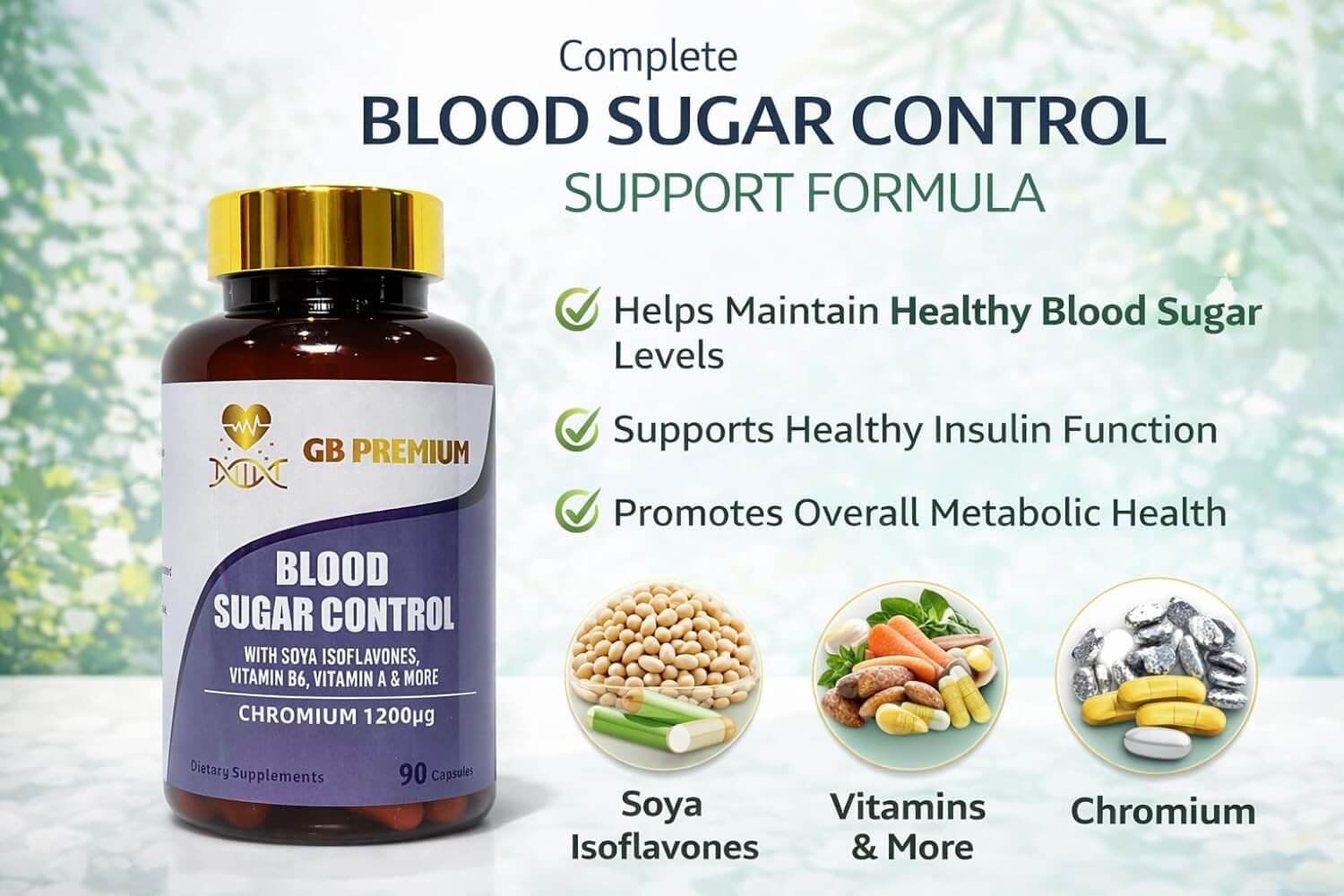 Blood Sugar Support Complex with Chromium, Magnesium & Vitamins lifestyle image