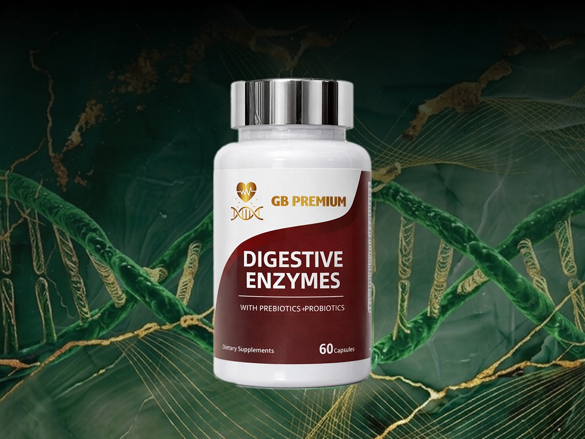 GB Premium Digestive Enzymes supplement bottle