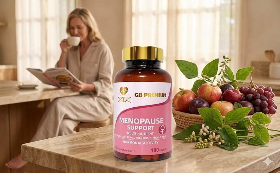 Menopause Support Complex with Soya Isoflavones, B-Vitamins & Biotin lifestyle image
