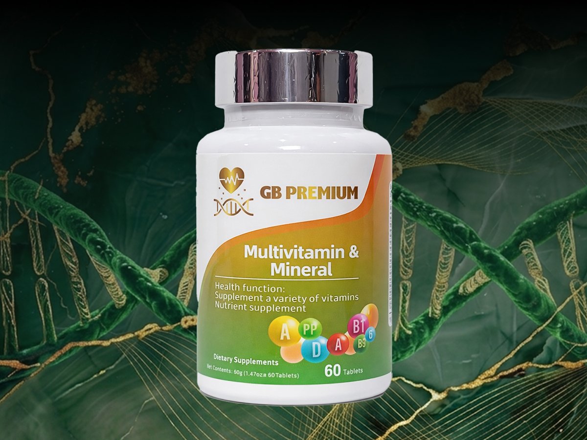 GB Premium Multivitamins supplement bottle