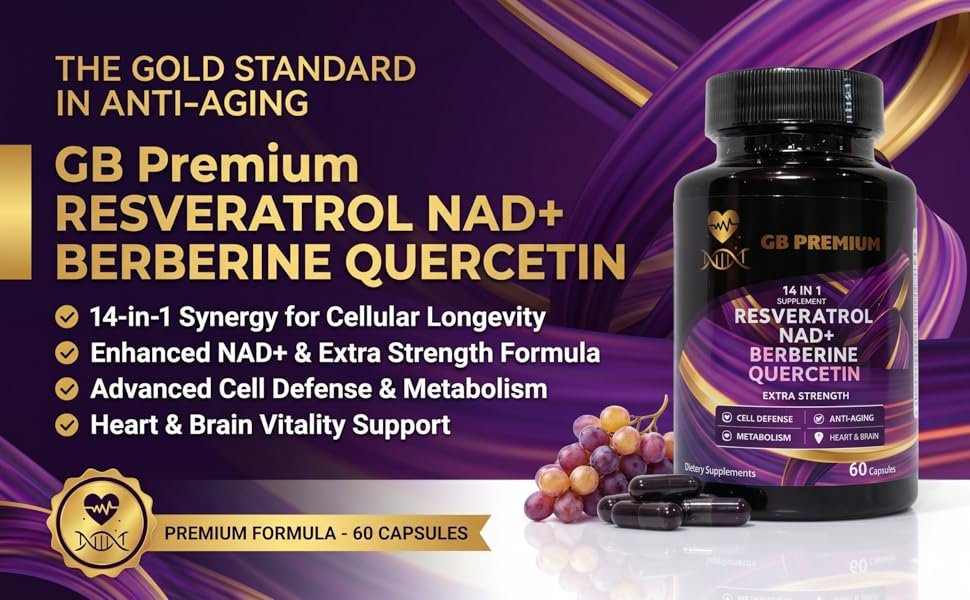 14-in-1 NAD+ Complex with Resveratrol, Berberine & Quercetin lifestyle image