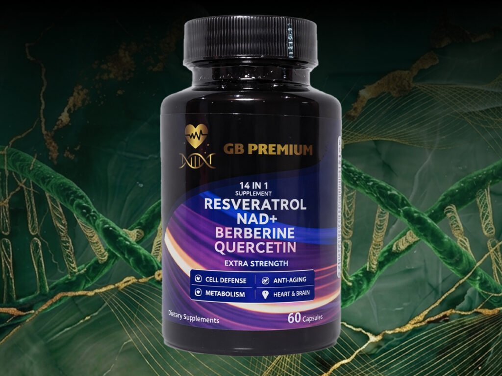 14-in-1 NAD+ Complex with Resveratrol, Berberine & Quercetin