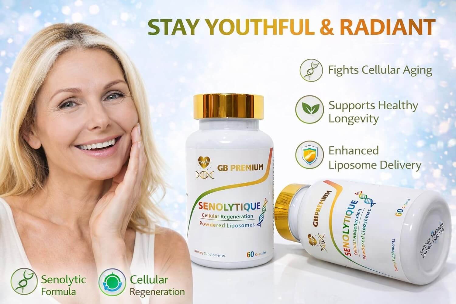 Senolytique — Cellular Support Complex with Quercetin, Fisetin & Spermidine lifestyle image